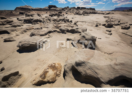 Formations of stones in Ischigualasto Park 38707781