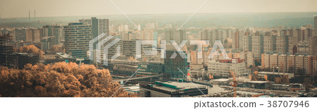 Bratislava cityscape with a modern apartment buildings 38707946