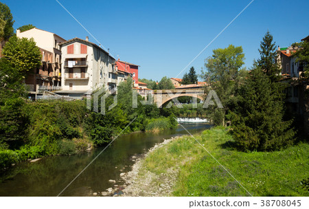 Ter River in Ripoll, Catalonia, Spain 38708045