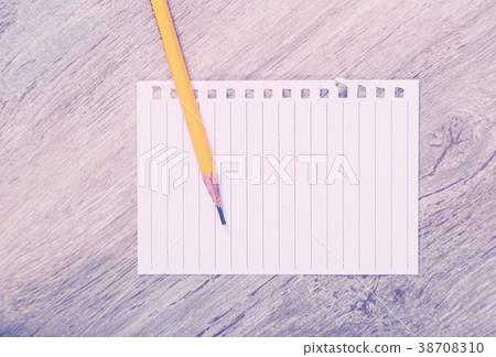 clean white sheet with pencil 38708310