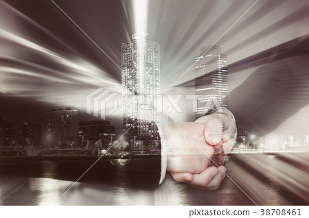 Businesspeople shaking hands 38708461