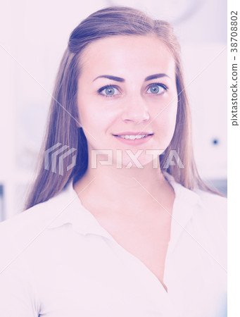 Portrait of businesswoman which is working 38708802