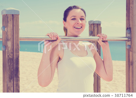 Woman doing workout 38711764