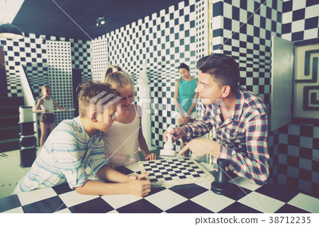 Family is trying to get out of escape room Family is trying to get out of escape room 38712235