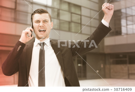 Male is happy after agreed about the successful transaction Male is happy after agreed about the successful transaction 38716409