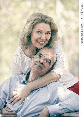 Portrait of mature positive family Portrait of mature positive family 38717950