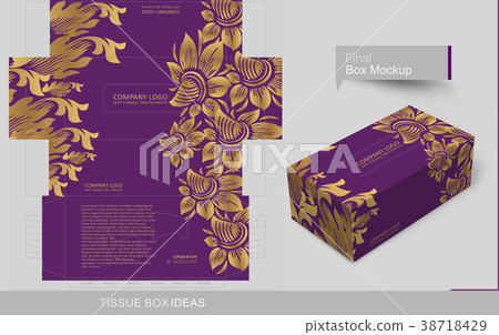 Tissue box template concept series 38718429