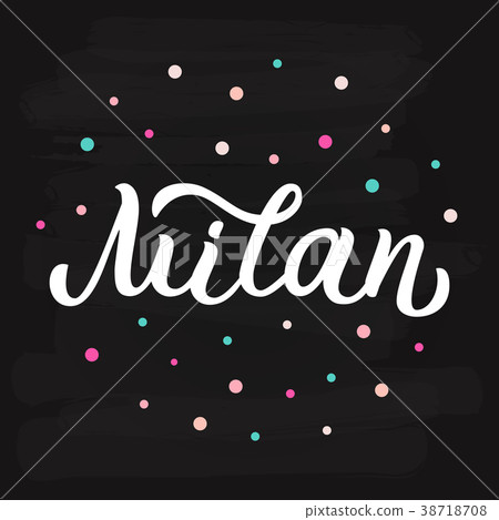 Milan hand lettering - Stock Illustration [38718708] - PIXTA