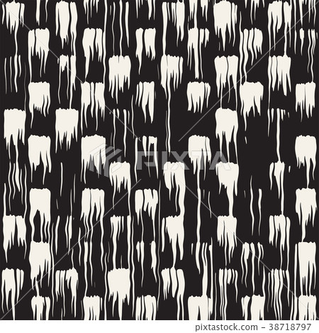 Vector seamless pattern with brush stripes and 38718797