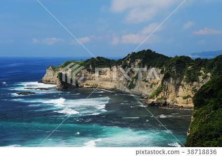 Rias風格海岸Yahana Cape Katsuura City Katsuura Chiba ken 38718836