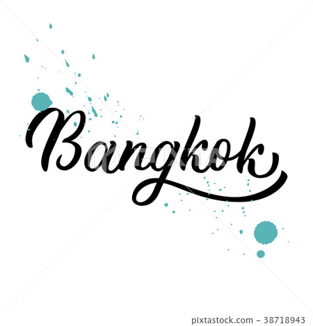 Bangkok hand lettering Bangkok hand lettering 38718943