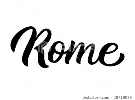 Rome hand lettering - Stock Illustration [38719079] - PIXTA