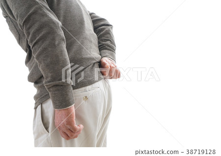 Senior man suffering from backache Senior man suffering from backache 38719128