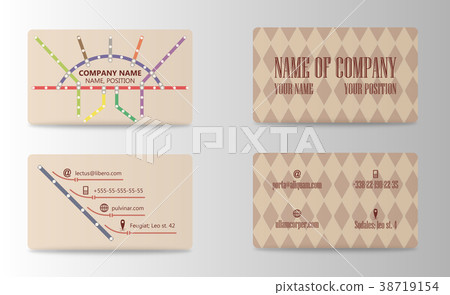 Set of Modern Creative and Clean Business Card Set of Modern Creative and Clean Business Card 38719154