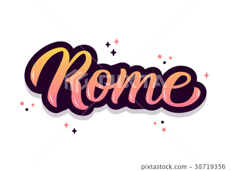 Rome hand lettering - Stock Illustration [38719356] - PIXTA