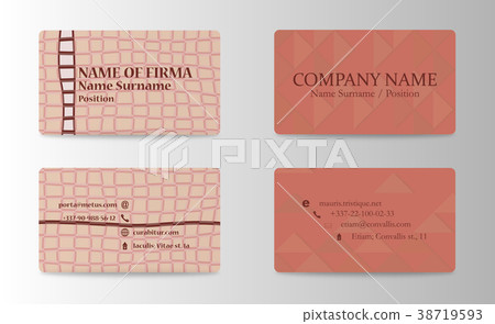 visiting card, business card set with abstract visiting card, business card set with abstract 38719593