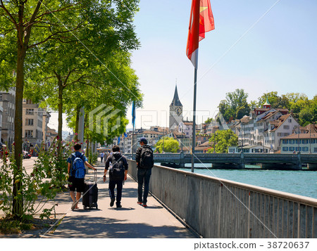 Young-boy-travelers in Zurich, Switzerland 38720637