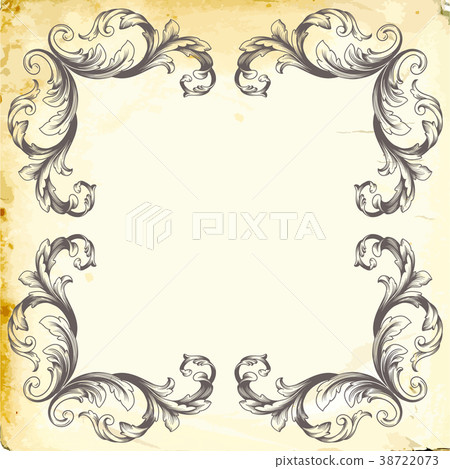 Vector baroque of vintage elements for design. Vector baroque of vintage elements for design. 38722073
