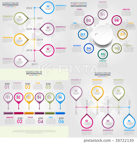 Business infographics design elements template Business infographics design elements template 38722130