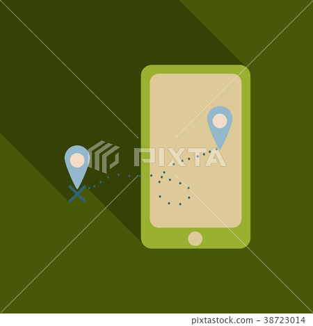 Abstract style modern and vintage mobile gadgets 38723014