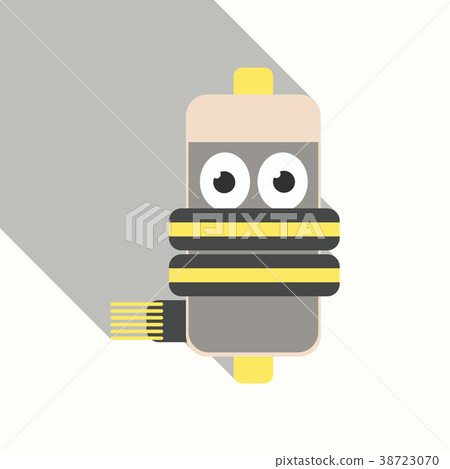 Discharged and fully charged battery smartphone - Discharged and fully charged battery smartphone - 38723070