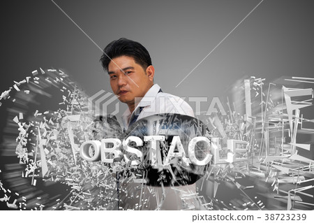 Business man with gloves 38723239