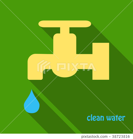 Dripping tap with drop line icon for web, mobile Dripping tap with drop line icon for web, mobile 38723816