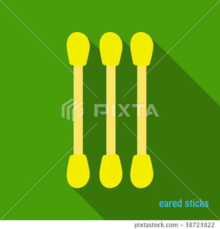 Realistic cotton ear swab set. Vector illustration 38723822