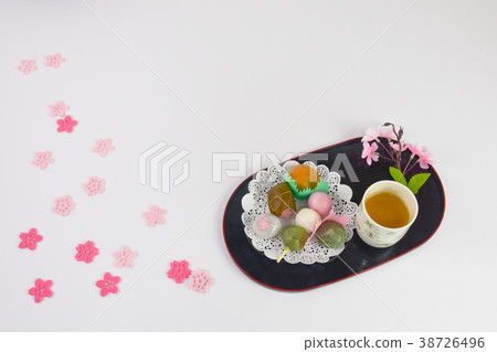 Spring sweets and tea 38726496