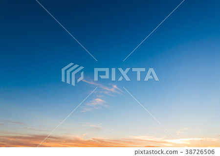 Sunset sky background. Evening time background. 38726506