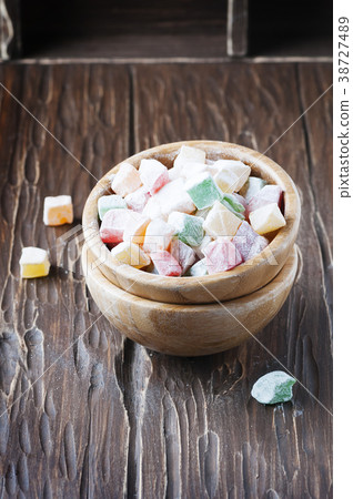 Traditional turkish dessert rahat lokum 38727489