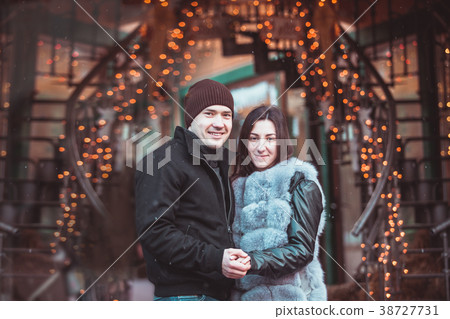 Romantic couple walking 38727731