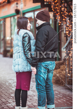 Romantic couple walking 38727815