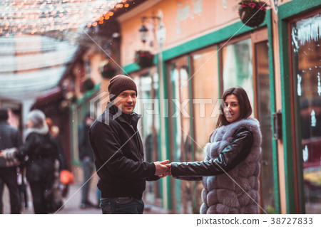 Romantic couple walking 38727833