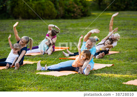 Yoga with children Yoga with children 38728010