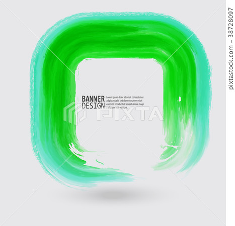 vector green ink square stroke vector green ink square stroke 38728097