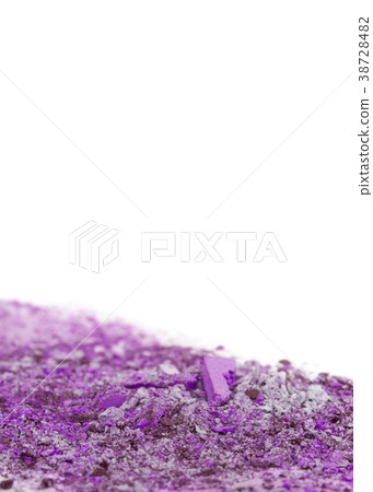Crushed eyeshadows on white background Crushed eyeshadows on white background 38728482