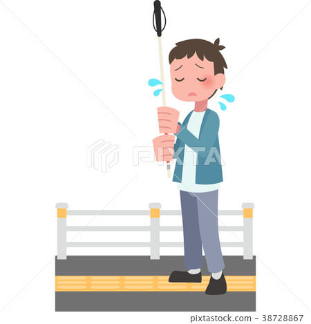 拿著一根白色藤莖的人 38728867