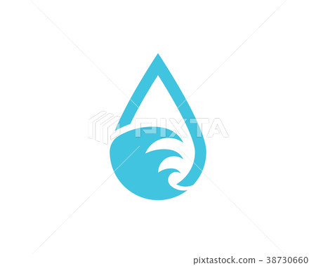 Water drop Logo Template vector 38730660