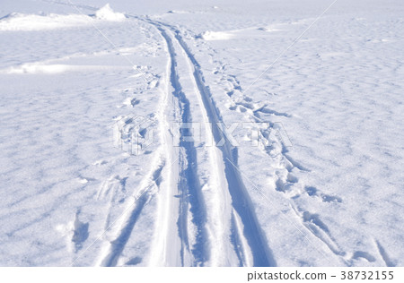 Cross country ski track. 38732155