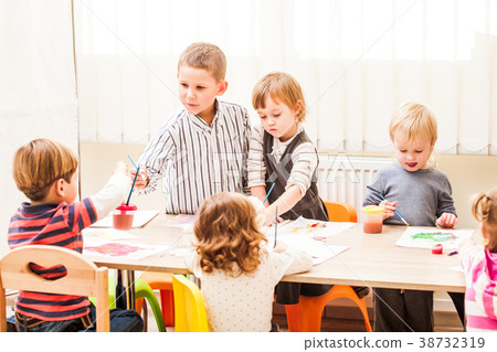Children are painting Children are painting 38732319