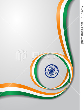 Indian flag wavy background. Vector illustration. - Stock Illustration ...