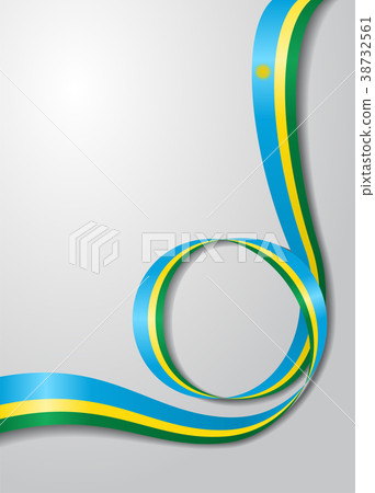 Rwandan flag wavy background. Vector illustration. Rwandan flag wavy background. Vector illustration. 38732561
