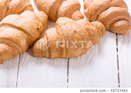 French traditional breakfast croissant French traditional breakfast croissant 38733462