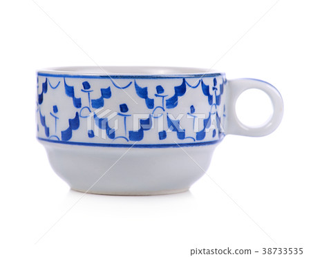 Ceramic cup isolated on white background. Ceramic cup isolated on white background. 38733535