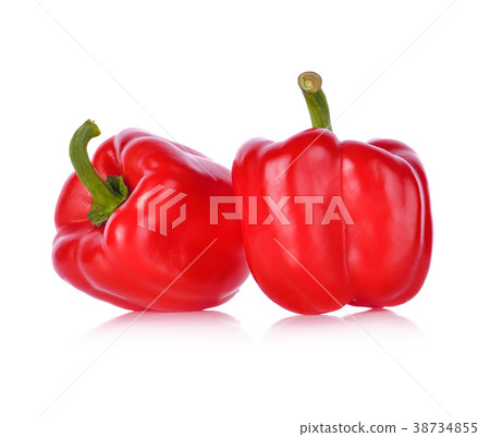 Sweet pepper isolated on white background Sweet pepper isolated on white background 38734855