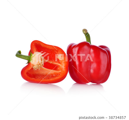 Sweet pepper isolated on white background Sweet pepper isolated on white background 38734857