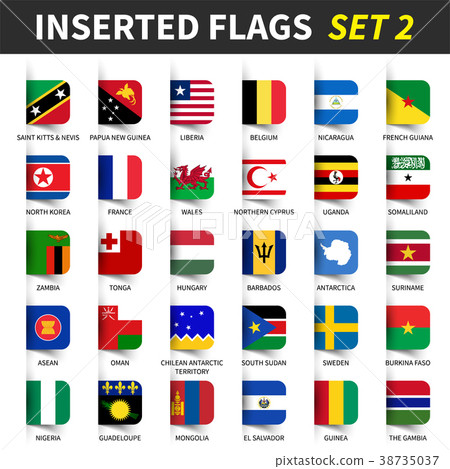 All flags of the world set 2 . 38735037