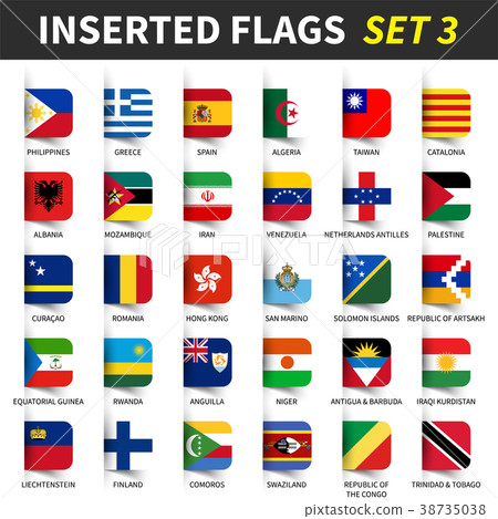 All flags of the world set 3 . 38735038