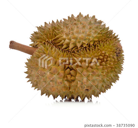 Durian isolated on white background. 38735090